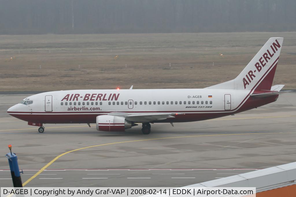 D-AGEB, 1989 Boeing 737-35B C/N 23971, Air Berlin 737-300