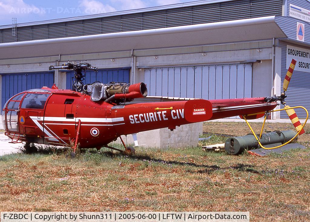 F-ZBDC, Sud Aviation SE-3160 Alouette III C/N 1435, Stored at the Securite Civile Center...