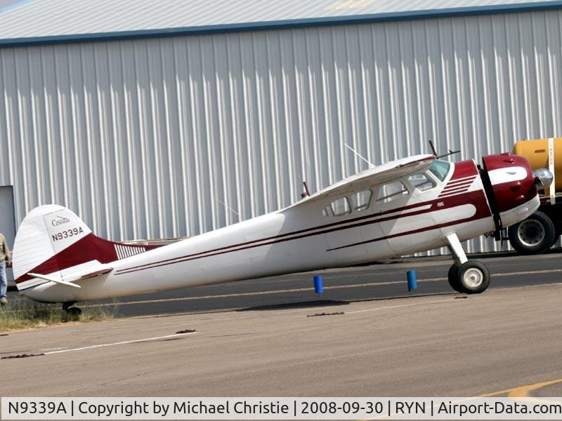 N9339A, Cessna 195 C/N 7419, On the ramp at Ryan Airfield