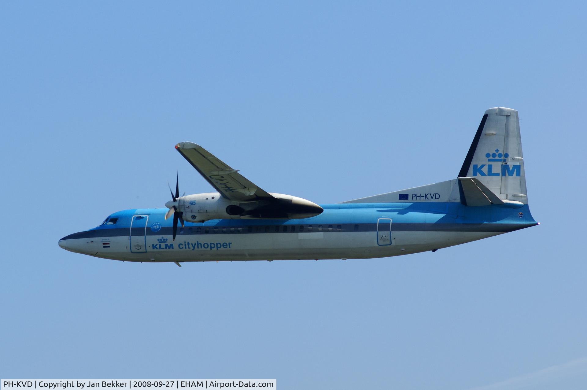 PH-KVD, 1990 Fokker 50F C/N 20197, Just after take off