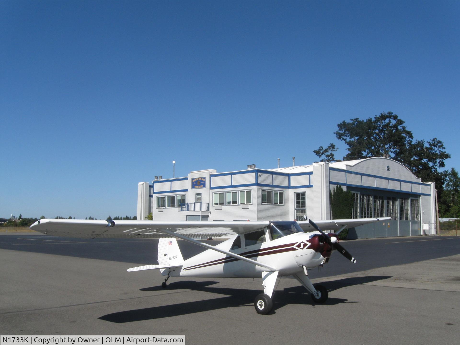 N1733K, 1946 Luscombe 8E Silvaire C/N 4460, N1733K at OLM
