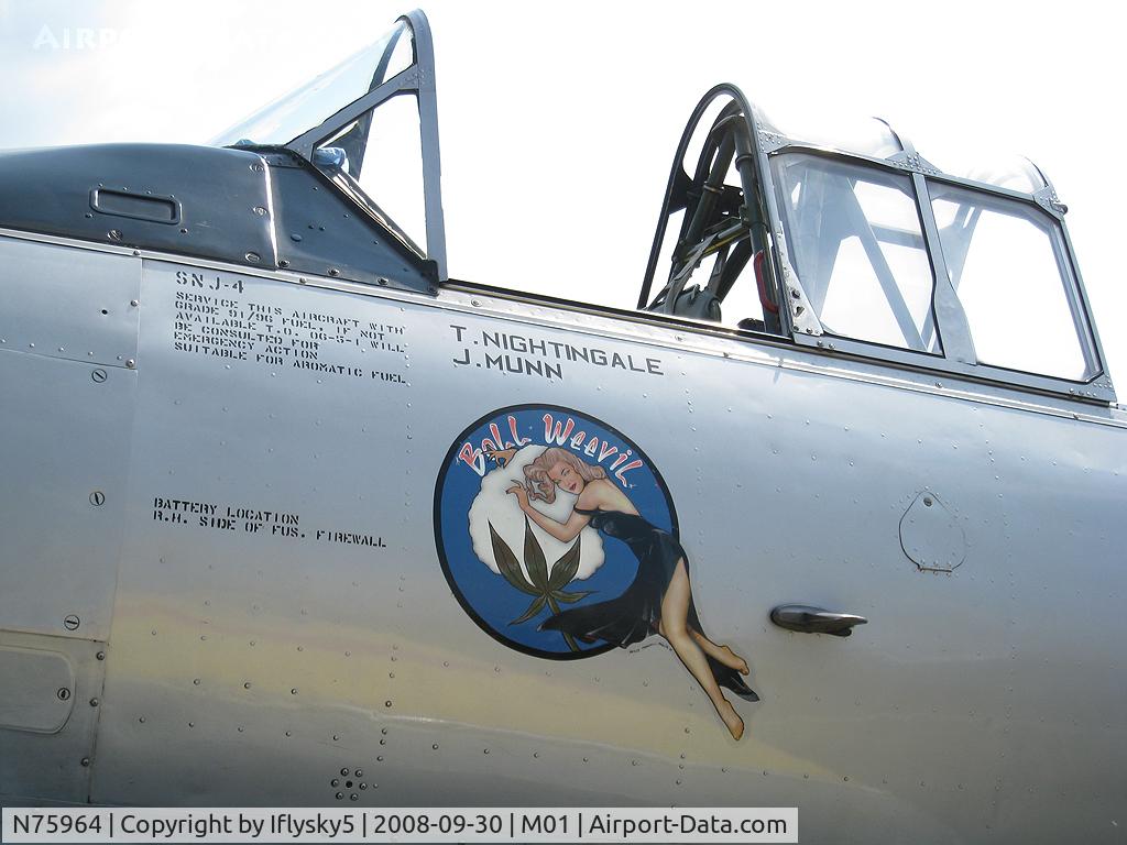 N75964, 1943 North American SNJ-4 Texan C/N 88-9830, N75964 NAA SNJ-4