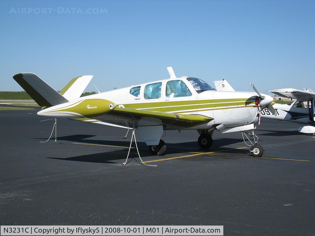 N3231C, 1954 Beech E35 C/N D-3896, N3231C BEECH E35