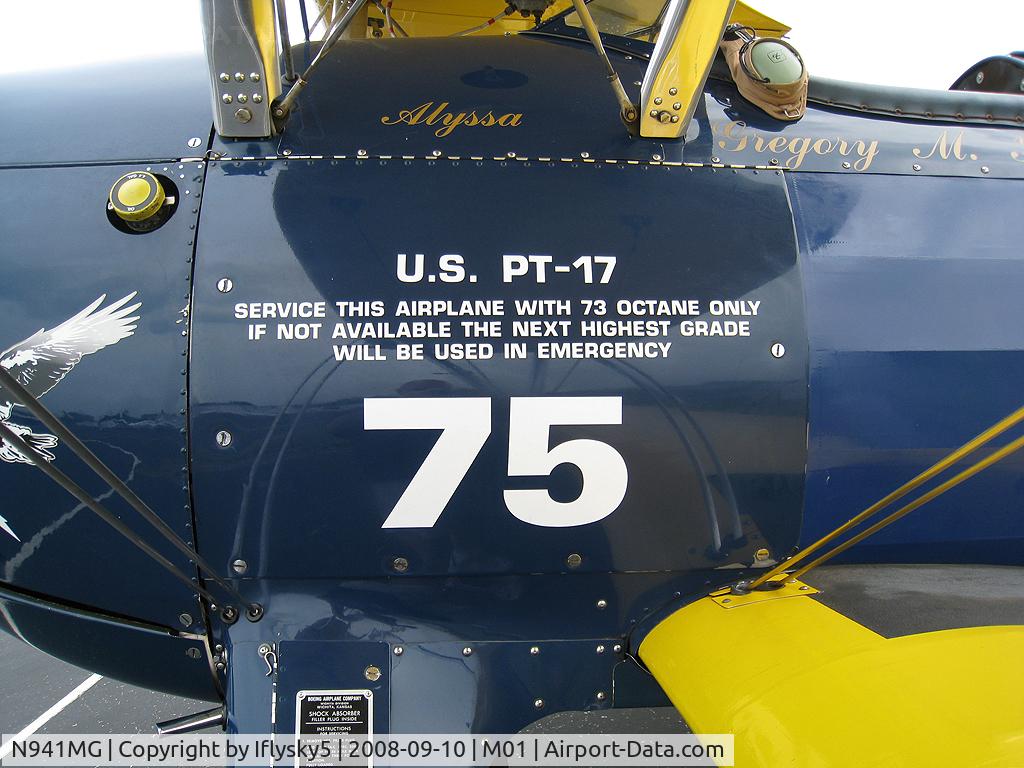 N941MG, 1941 Boeing A75N1(PT17) C/N 75-1901, N941MG A75N1 (PT-17)