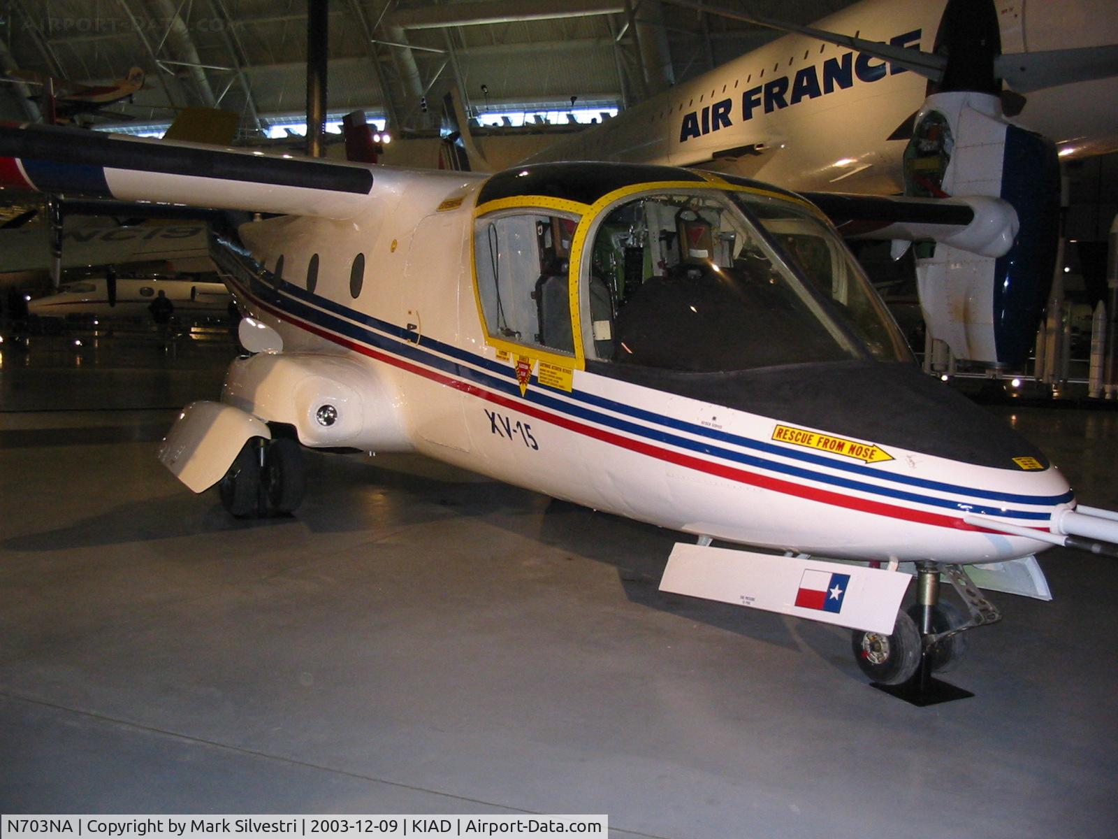 N703NA, 1979 Bell 301 C/N 0002, Steven F. Udvar-Hazy Center - Day before opening to Public