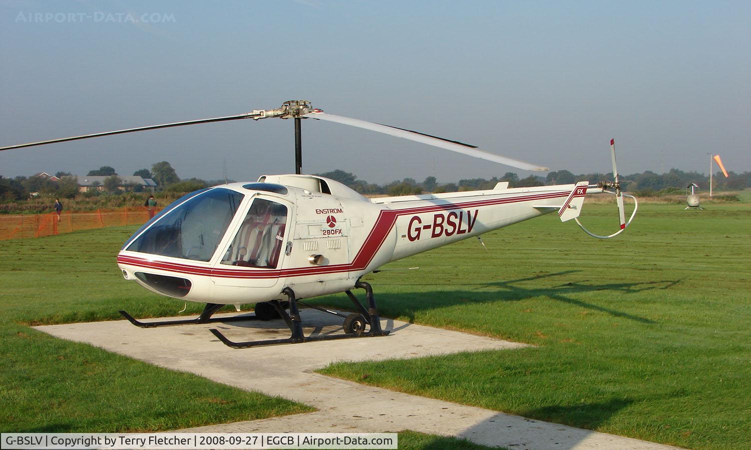 G-BSLV, 1990 Enstrom 280FX Shark C/N 2054, Enstrom 280FX photographed at Manchester Barton Open Day in Sept 2008