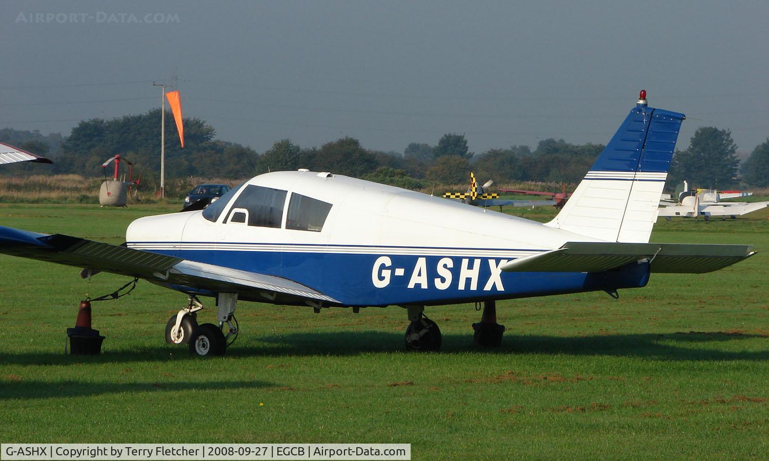 G-ASHX, 1963 Piper PA-28-180 Cherokee C/N 28-1266, Piper Pa-28-140 photographed at Manchester Barton Open Day in Sept 2008