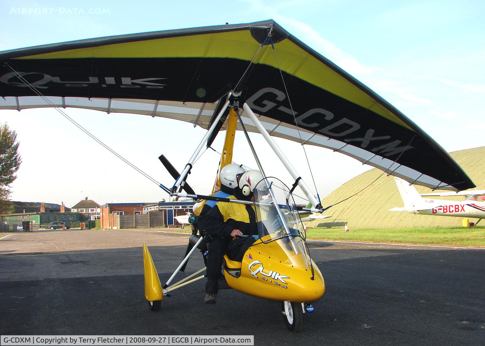 G-CDXM, 2006 P&M Aviation Pegasus Quik C/N 8159, Quik photographed at Manchester Barton Open Day in Sept 2008
