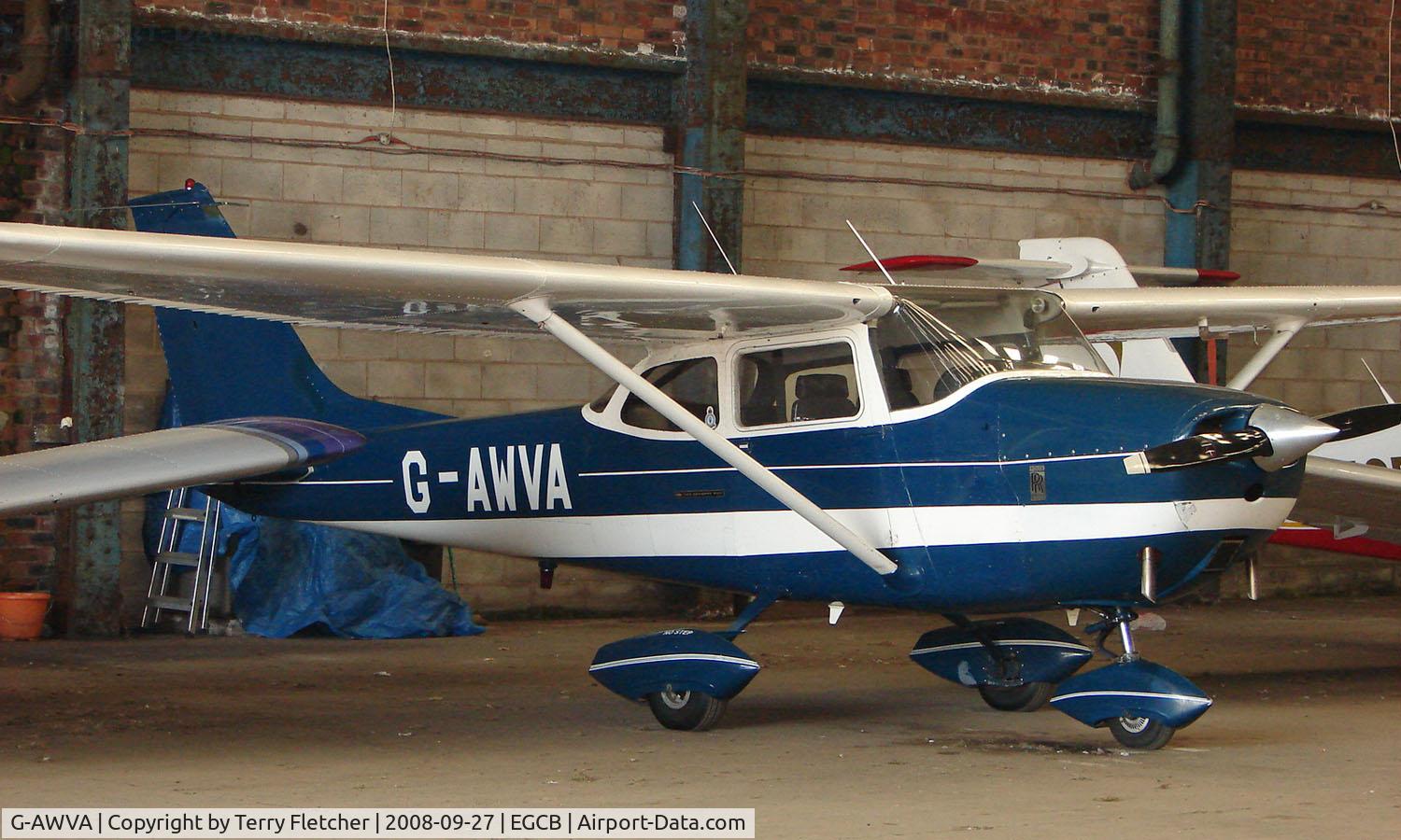 G-AWVA, 1968 Reims F172H Skyhawk C/N 0597, Cessna F172H photographed at Manchester Barton Open Day in Sept 2008