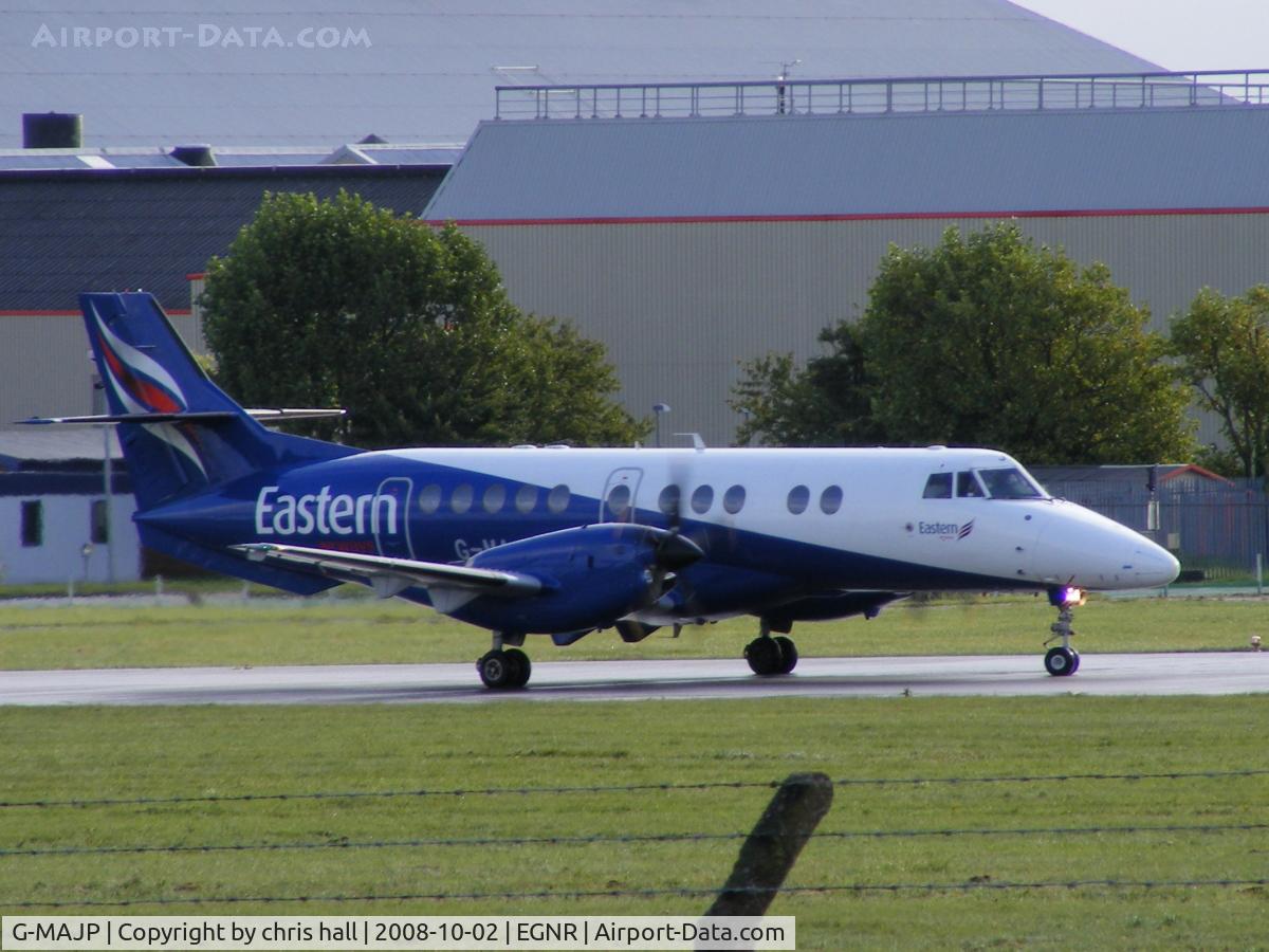 G-MAJP, 1994 British Aerospace Jetstream 41 C/N 41039, Eastern Airways, just arriving at Hawarden