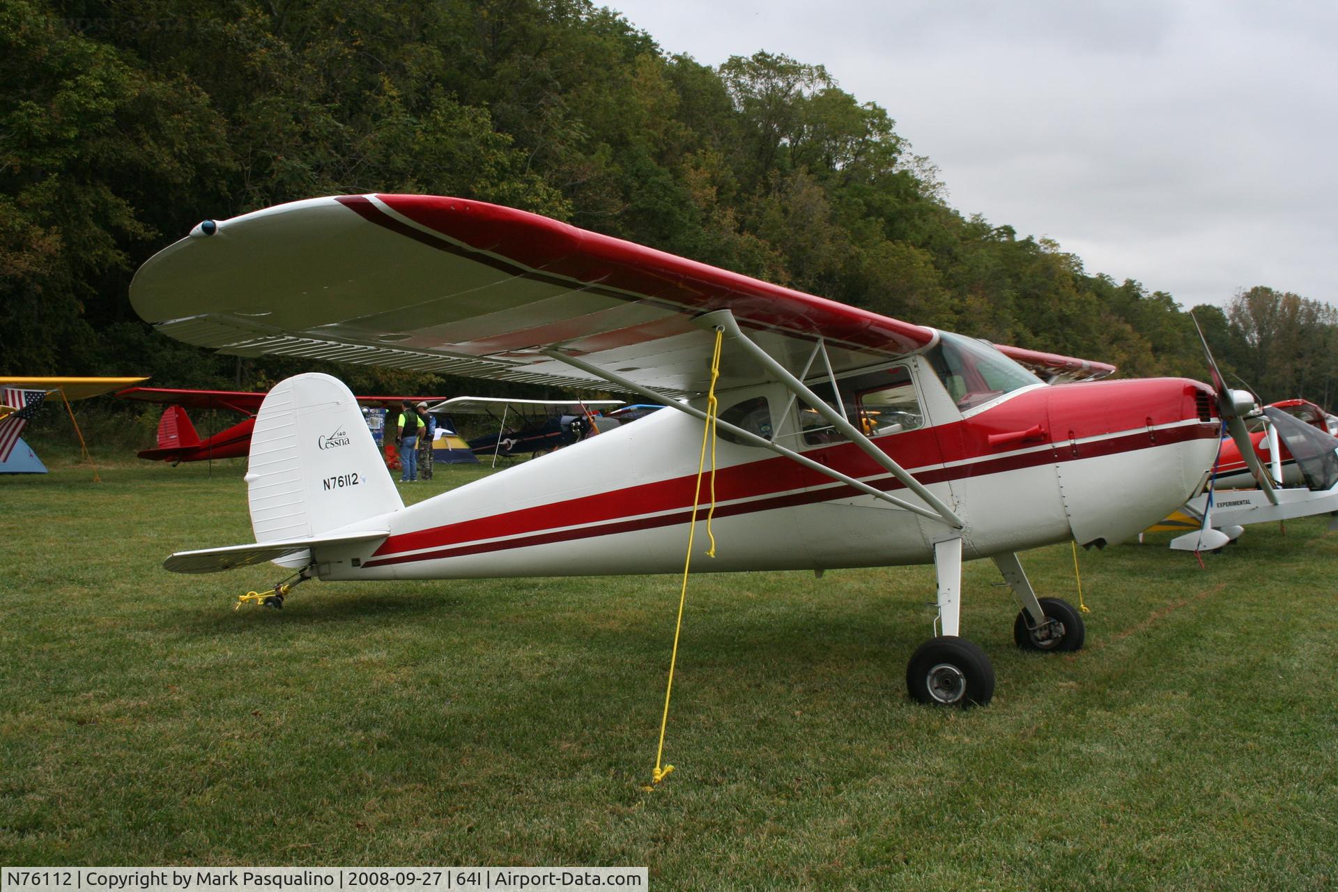 N76112, Cessna 140 C/N 10509, Cessna 140