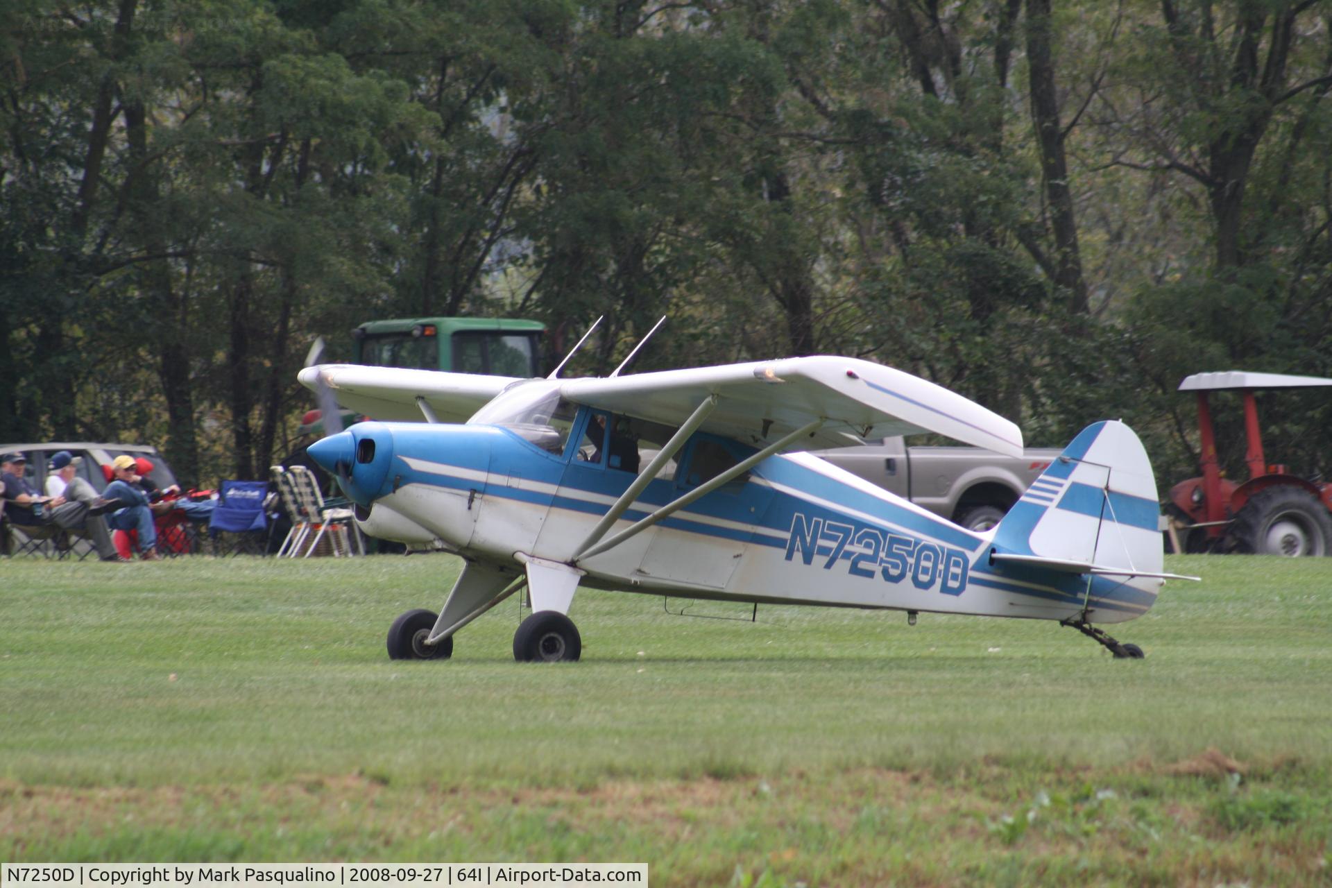 N7250D, 1957 Piper PA-22-150 Tri-Pacer C/N 22-5076, Piper PA-22-150