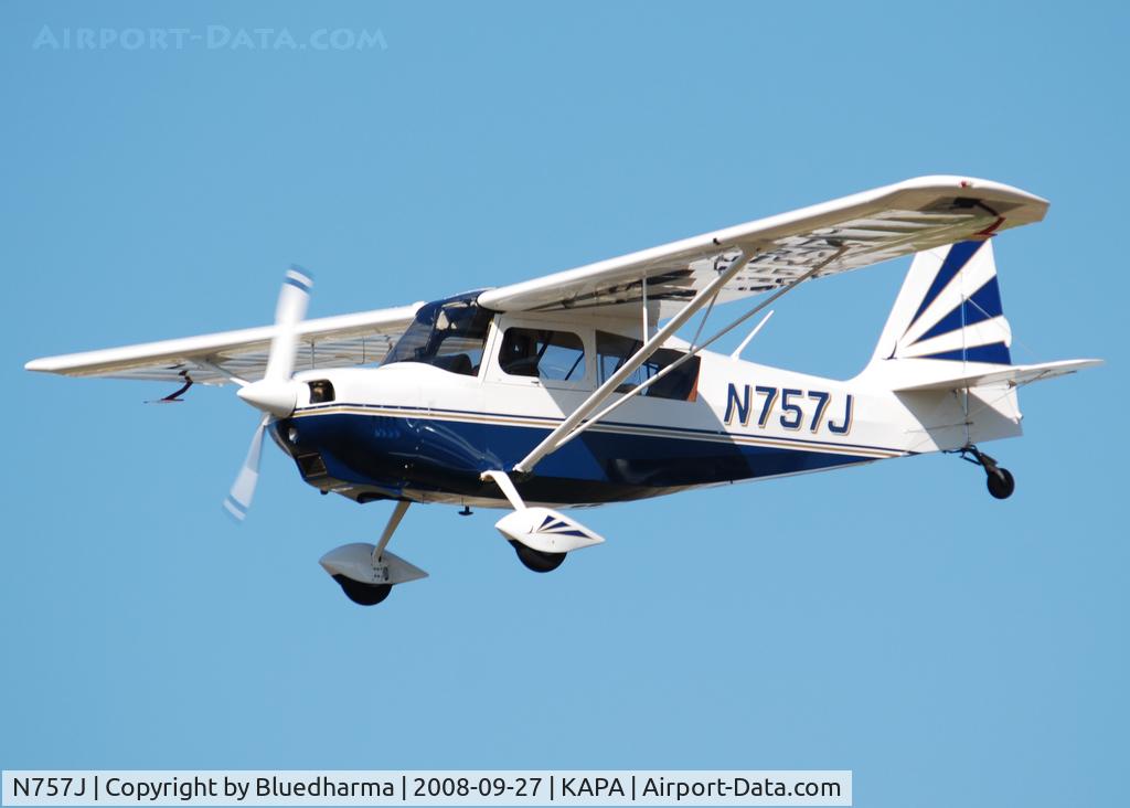 N757J, American Champion 7GCAA Citabria C/N 512-2007, On final for 17L.