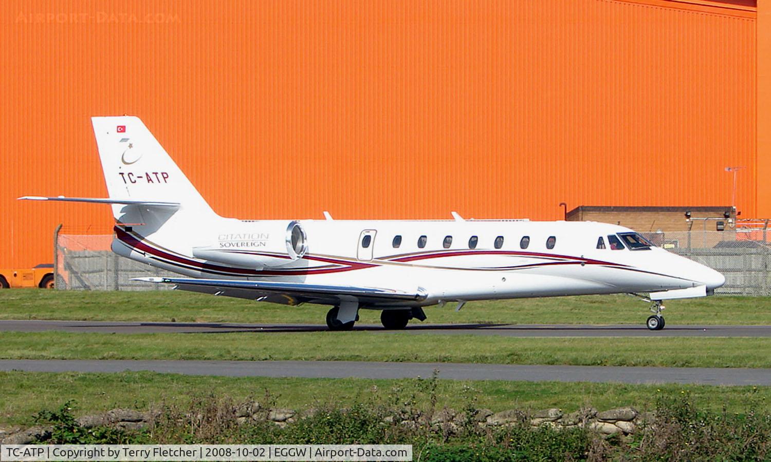 TC-ATP, 2008 Cessna 680 Citation Sovereign C/N 680-0232, New Citation Sovereign at Luton