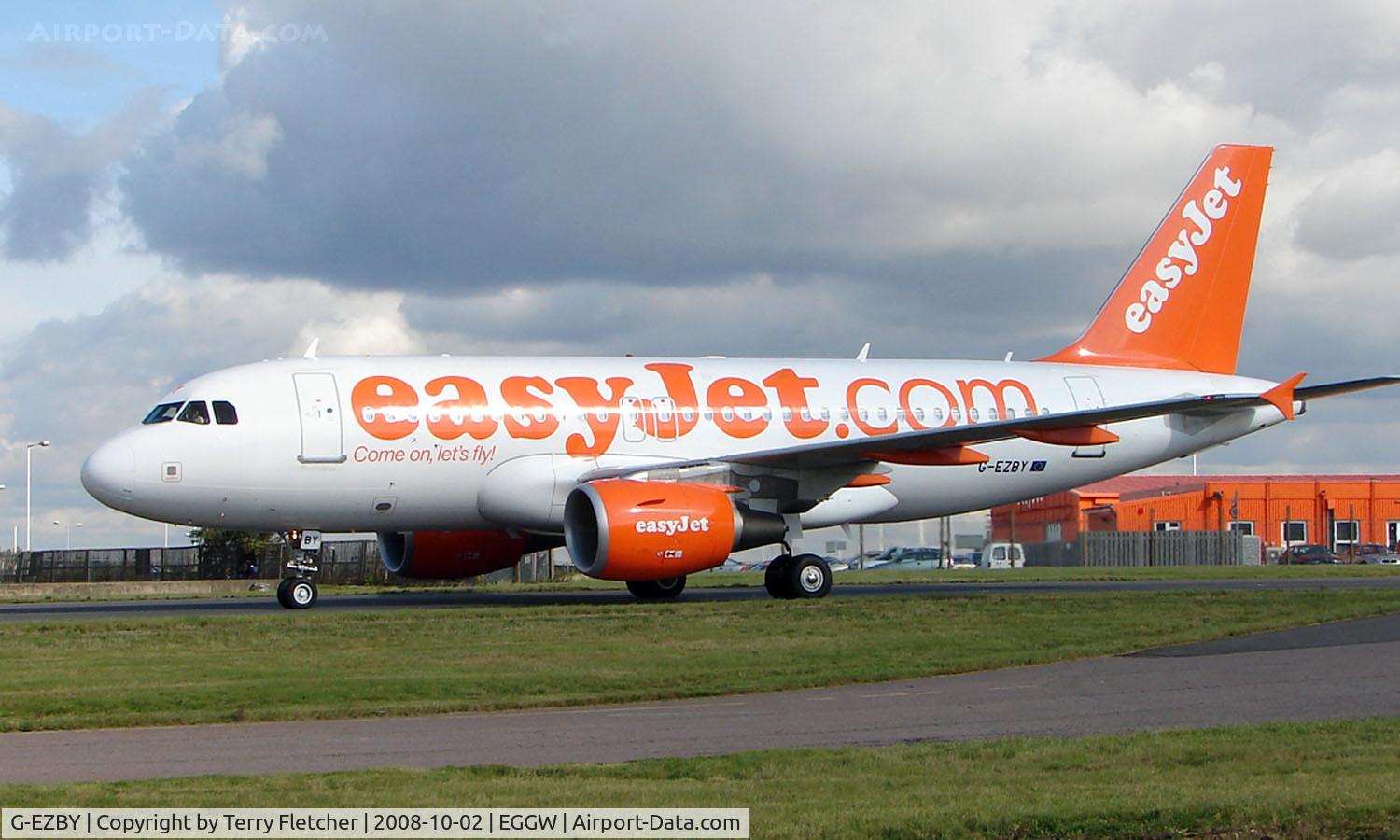 G-EZBY, 2007 Airbus A319-111 C/N 3176, Easyjet A319 at Luton