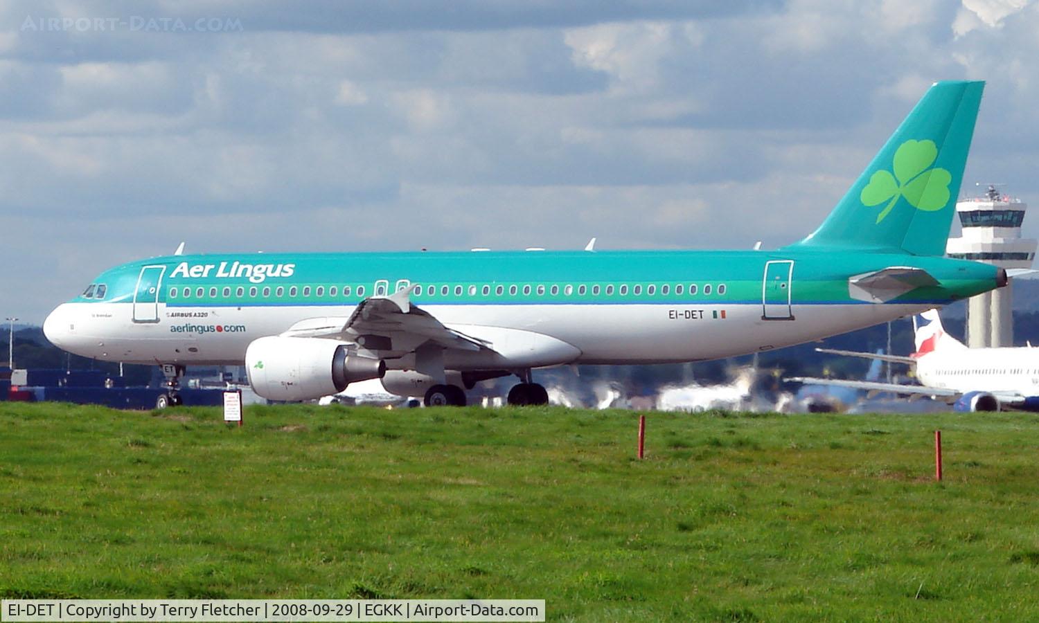 EI-DET, 2006 Airbus A320-214 C/N 2810, Aer Lingus A320 about to depart London Gatwick