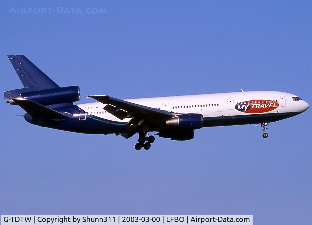 G-TDTW, 1978 McDonnell Douglas DC-10-10 C/N 46983, Landing rwy 14R