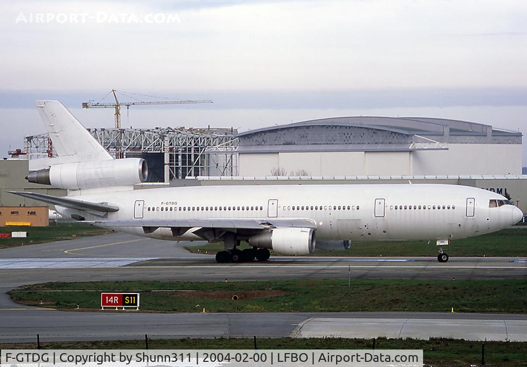F-GTDG, 1979 McDonnell Douglas DC-10-30 C/N 46997, Made just a practice pilot this day... Expected for Sud Airlines, this aircraft has never flown for this company...