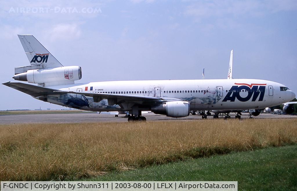 F-GNDC, 1975 McDonnell Douglas DC-10-30 C/N 47849, Stored here in faded WWF c/s... Scrapped