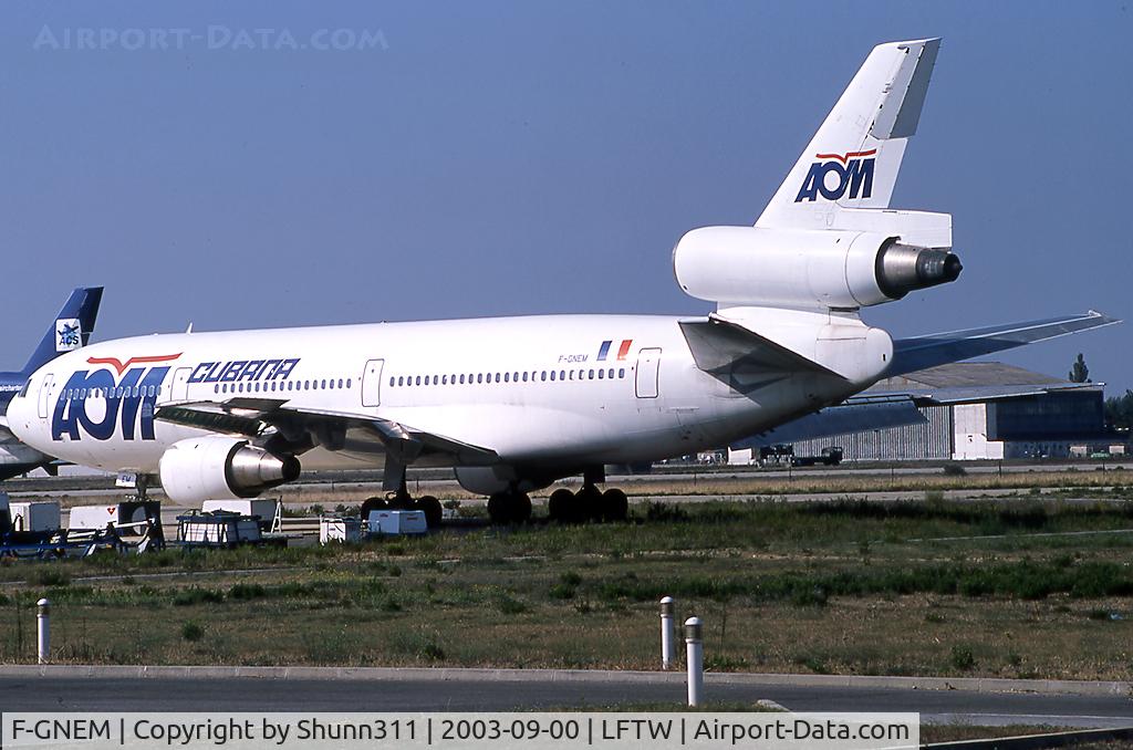 F-GNEM, 1975 McDonnell Douglas DC-10-30 C/N 46892, Stored here with additional 'Cubana' titles... Scrapped