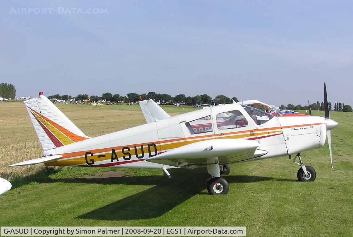 G-ASUD, 1964 Piper PA-28-180 Cherokee C/N 28-1654, Andrewsfield-based PA-28 at Elmsett fly-in