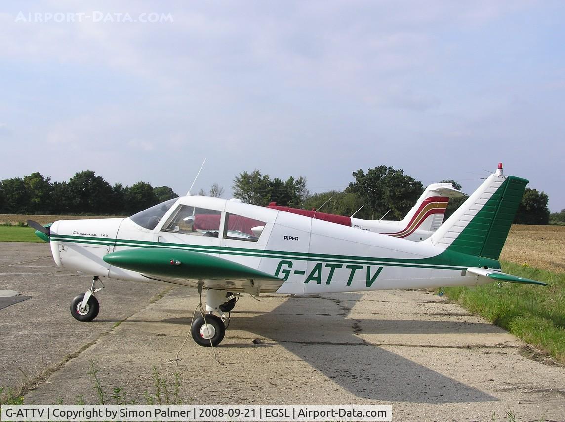 G-ATTV, 1966 Piper PA-28-140 Cherokee C/N 28-21991, Cherokee 140 based at Andrewsfield