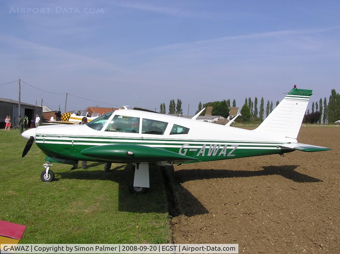 G-AWAZ, 1968 Piper PA-28R-180 Cherokee Arrow C/N 28R-30512, Cherokee Arrow at Elmsett