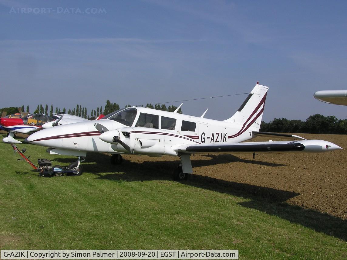 G-AZIK, 1971 Piper PA-34-200 Seneca C/N 34-7250018, Seneca at Elmsett