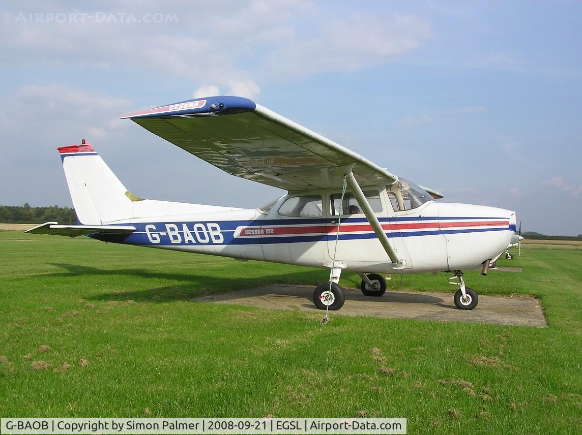 G-BAOB, 1973 Reims F172M Skyhawk Skyhawk C/N 0949, Cessna F172 at Andrewsfield