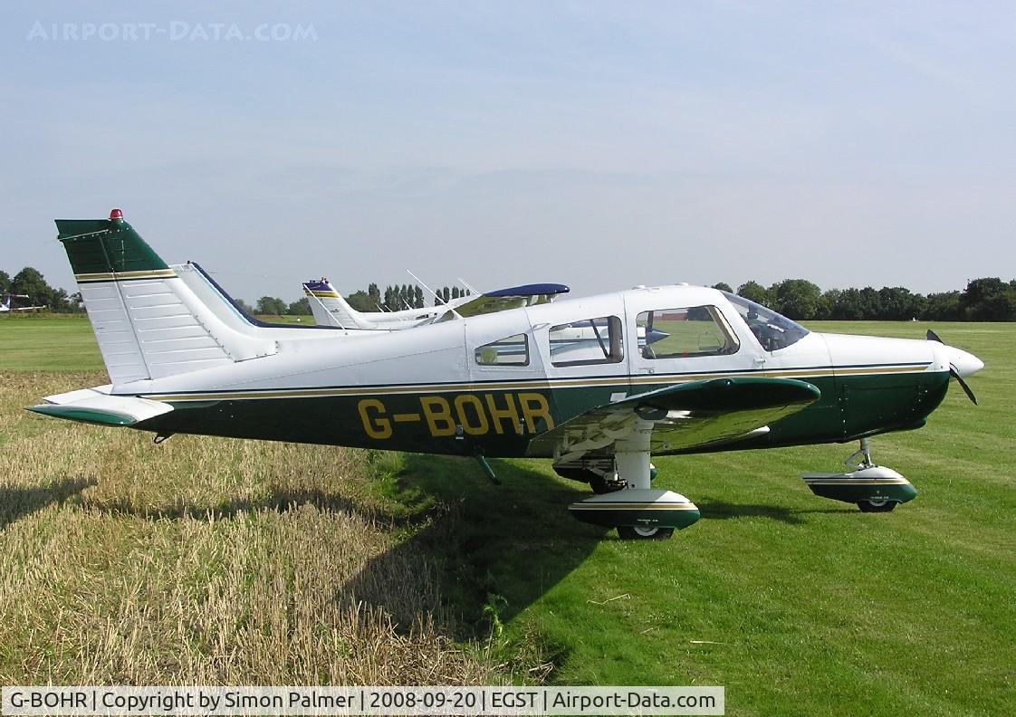 G-BOHR, 1974 Piper PA-28-151 Cherokee Warrior C/N 28-7515245, PA-28 attending the fly-in at Elmsett