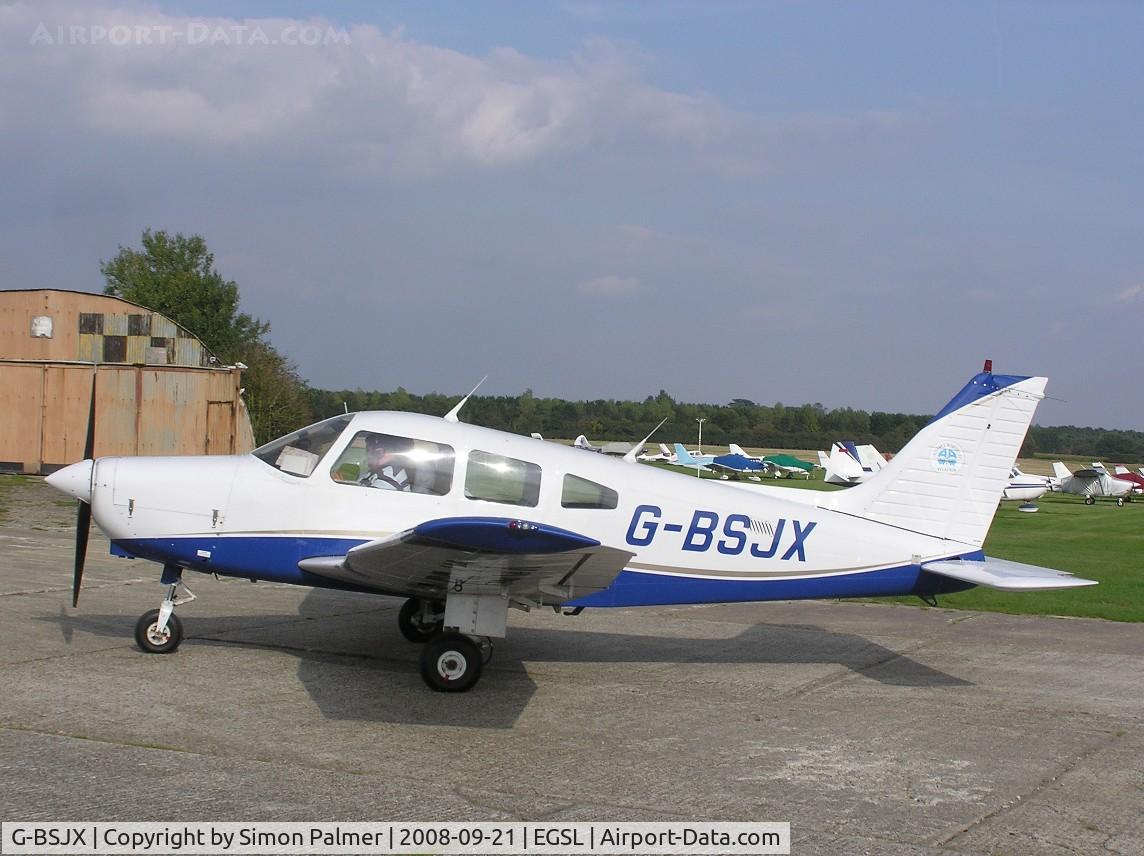 G-BSJX, 1981 Piper PA-28-161 Cherokee Warrior II C/N 28-8216084, PA-28 at Andrewsfield