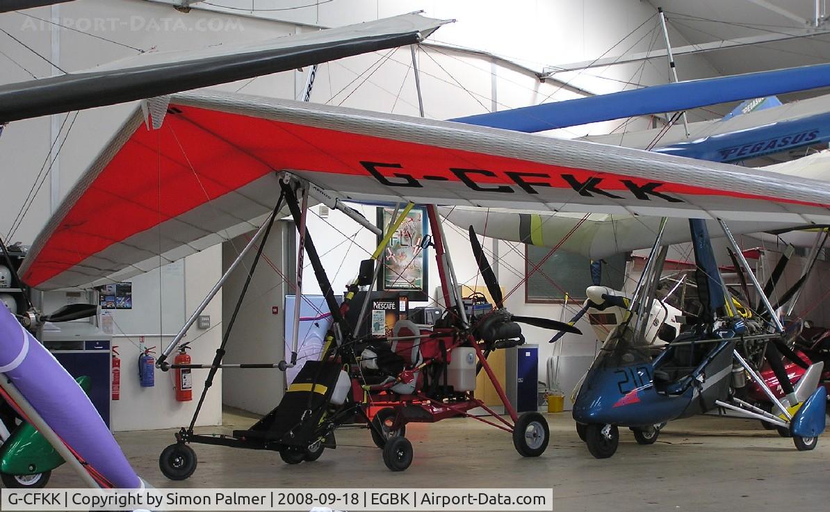 G-CFKK, 2008 Flylight Airsports Dragonfly C/N 007, Flylight Dragonfly in the hangar at Sywell