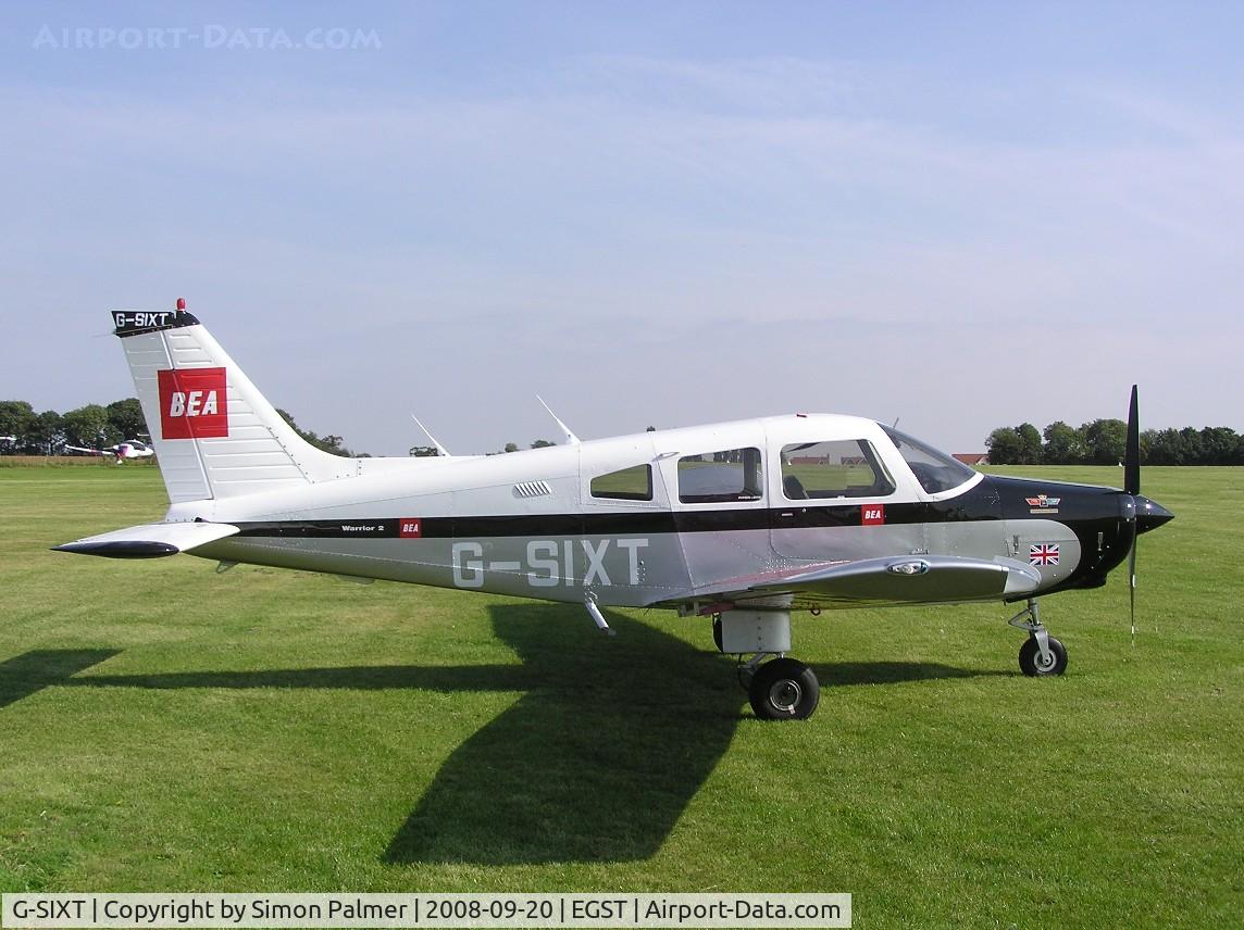 G-SIXT, 1988 Piper PA-28-161 Cherokee Warrior II C/N 2816056, PA-28 visiting the Elmsett fly-in