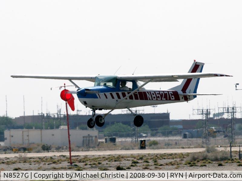 N8527G, 1966 Cessna 150F C/N 15062627, Landing at Ryan Airfield