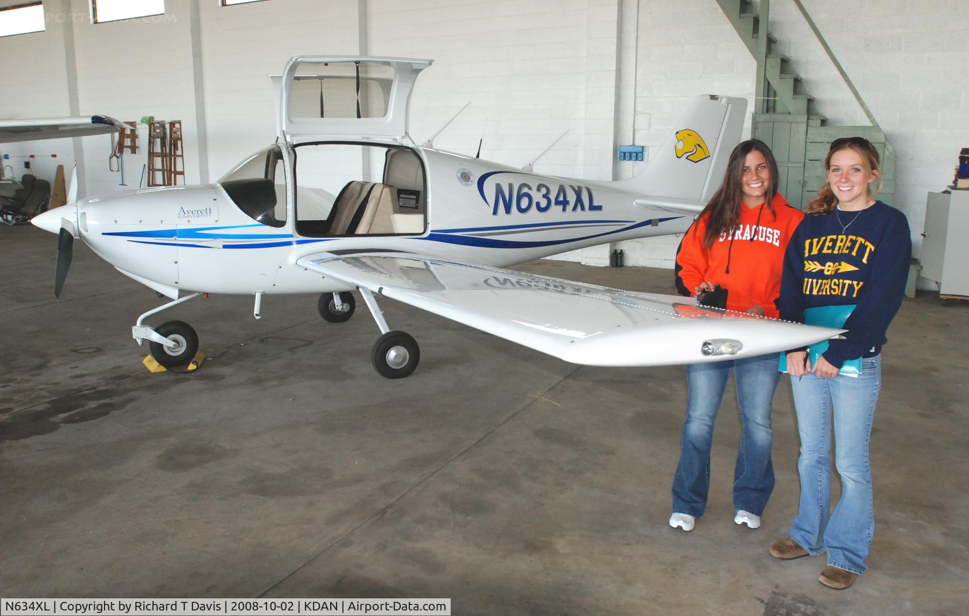 N634XL, 2008 Liberty XL-2 C/N 0105, 2008 Liberty XL-2 belonging to the Averett University aeronautics management program ..with the plane is students Nicole Tourot and Amy Sipala. .