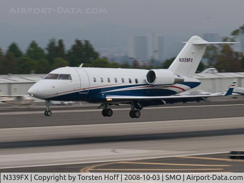 N339FX, 2007 Bombardier Challenger 605 (CL-600-2B16) C/N 5719, N339FX arriving on RWY 21