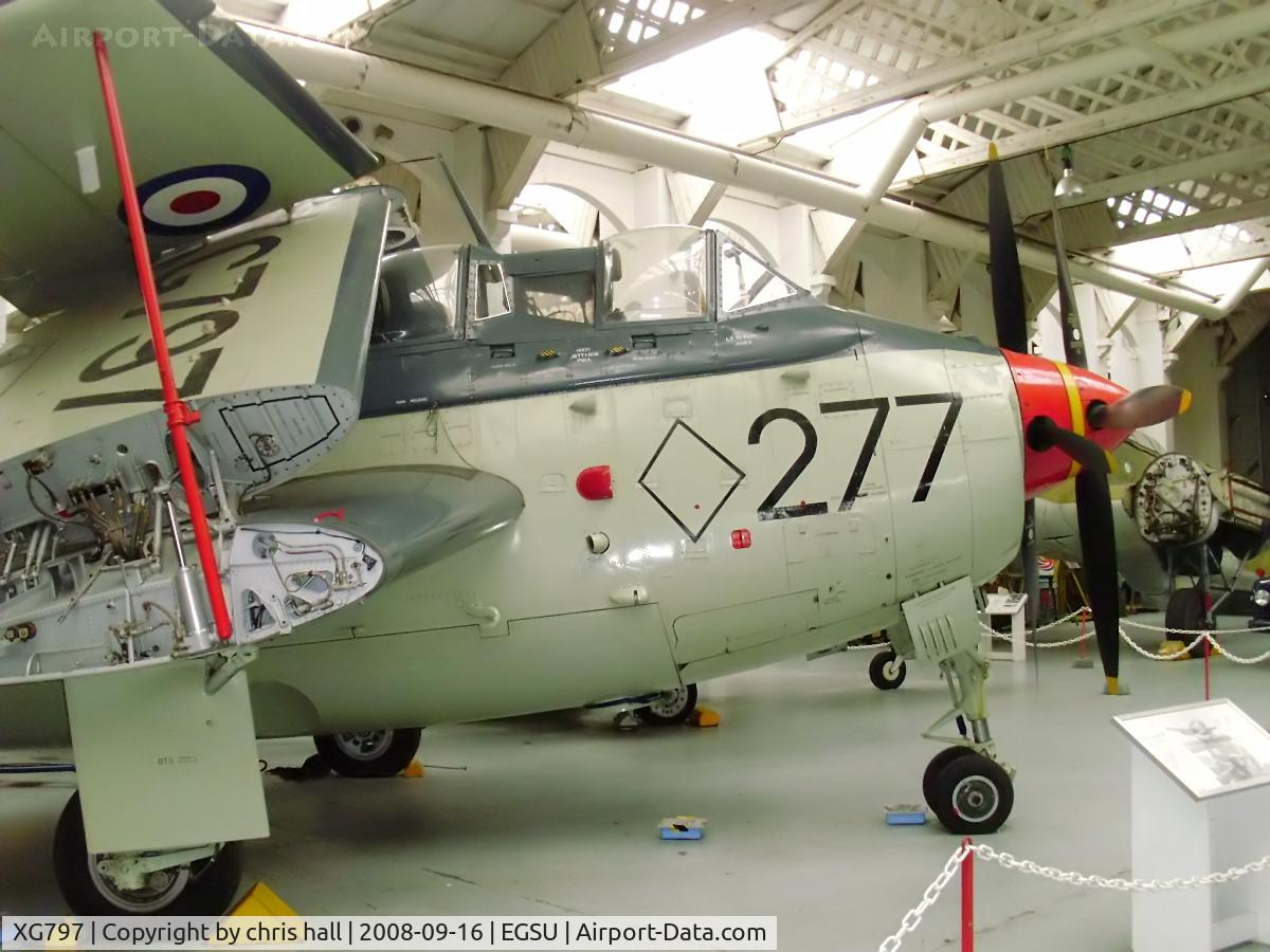 XG797, Fairey Gannet ECM.6 C/N F9365, Ex 849 Sqn now displayed at the IWM Duxford