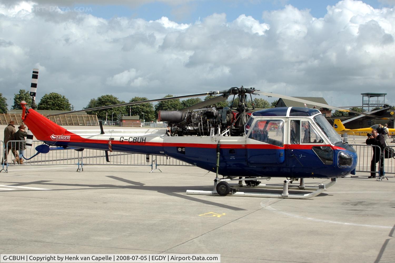 G-CBUH, 1961 Westland Scout AH.1 C/N F9475, Westland Scout AH1 at RNAS Yeovilton Air Day 2008. Ex XP849.