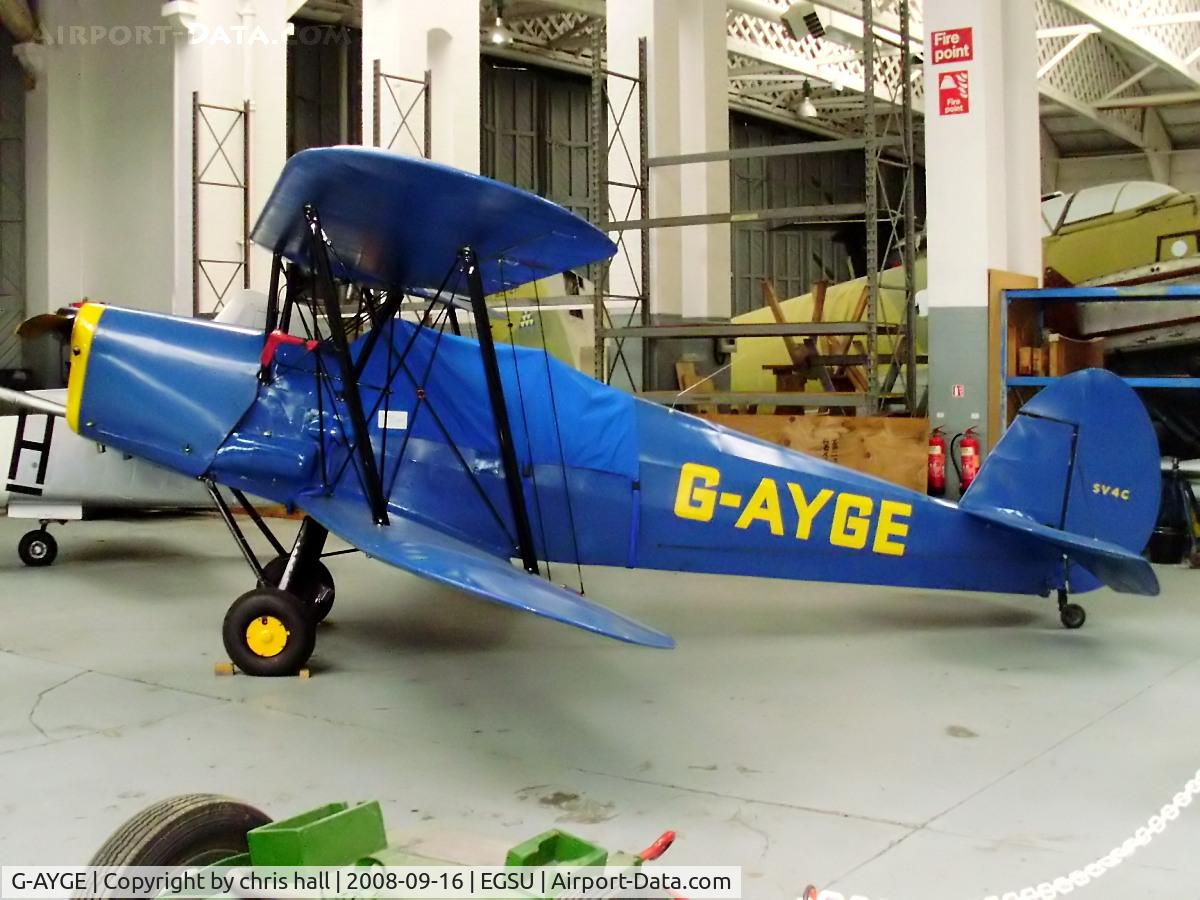 G-AYGE, 1946 Stampe-Vertongen SV-4C C/N 242, Previous ID: F-BCGM