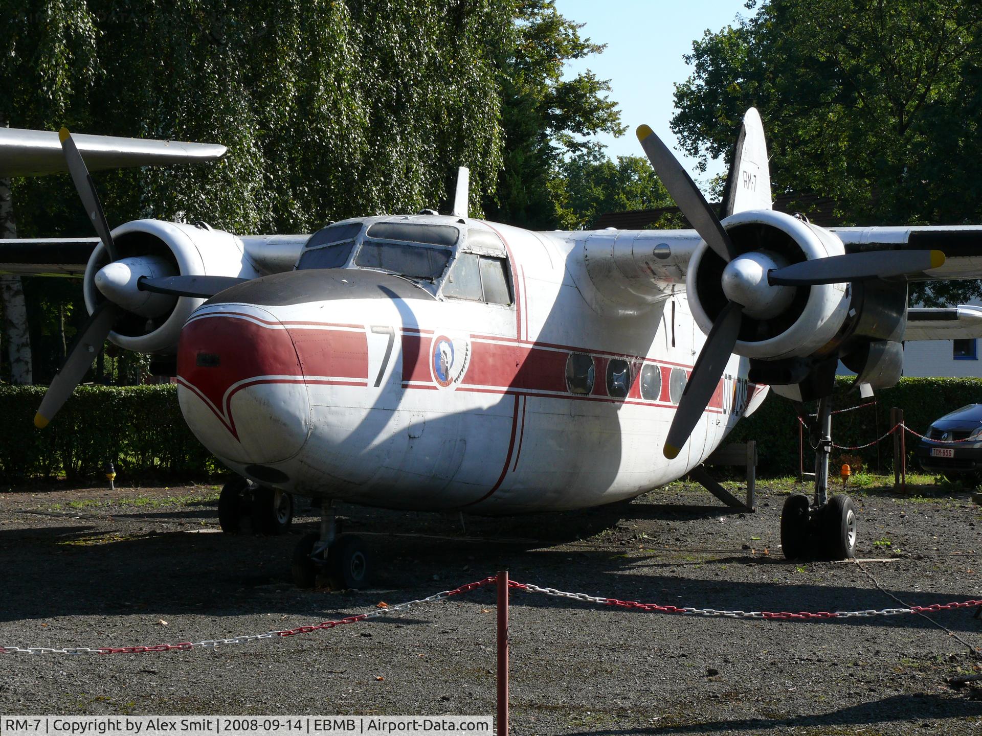 RM-7, 1954 Hunting Percival P-66 Pembroke C51 C/N P66-0027, Hunting Percival P66 Pembroke C51 RM-7/OT-ZAG Belgian Air Force
