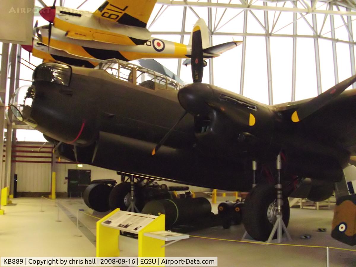 KB889, Avro 683 Lancaster B10 C/N KB889, displayed inside the AirSpace hangar, Duxford