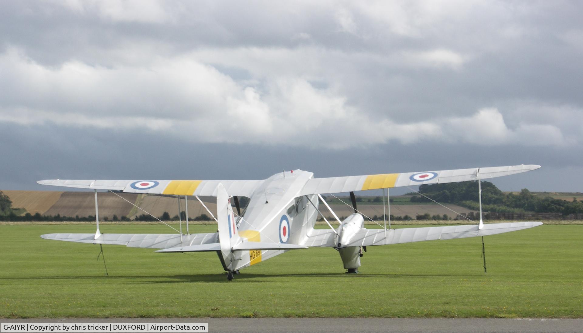 G-AIYR, 1943 De Havilland DH-89A Dominie/Dragon Rapide C/N 6676, just be for the rain came