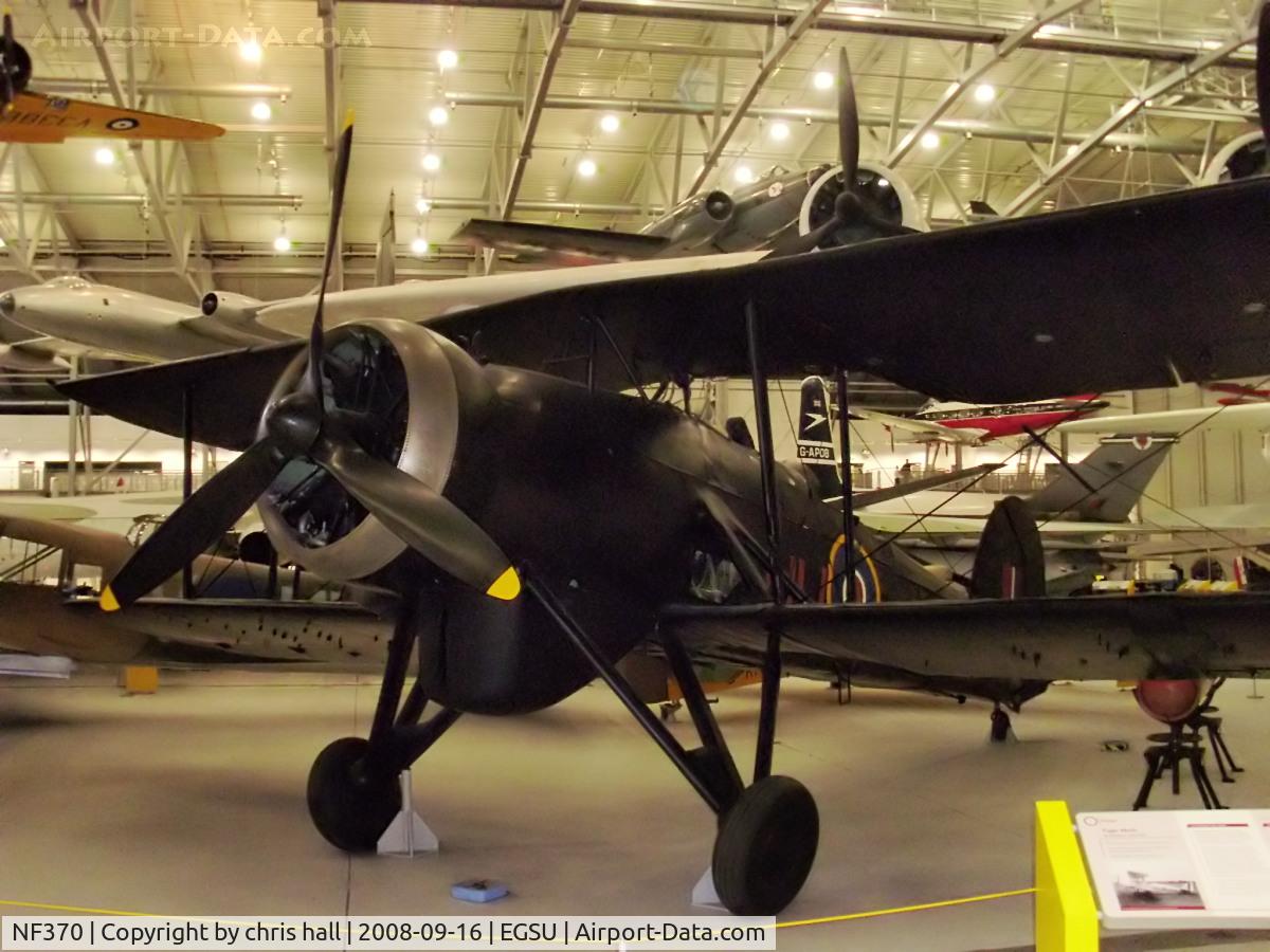 NF370, Fairey Swordfish Mk.III C/N Not found NF370, Preserved at the IWM Duxford. The black paint that signified its RAF service was discovered during the restoration process