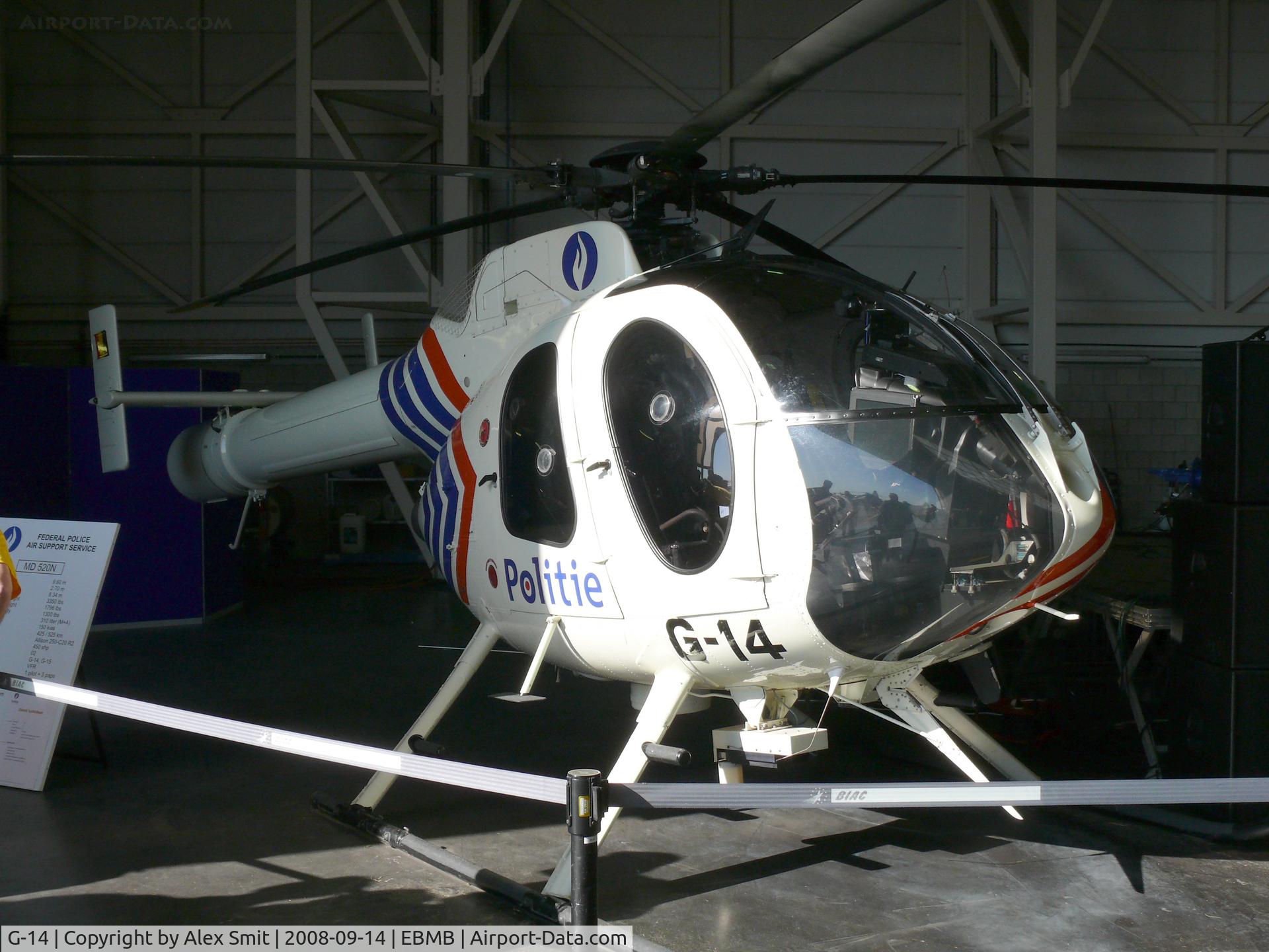 G-14, 1999 McDonnell Douglas MD-520N C/N LN086, Mc Donnell Douglas MD520N G-14 Belgian Police