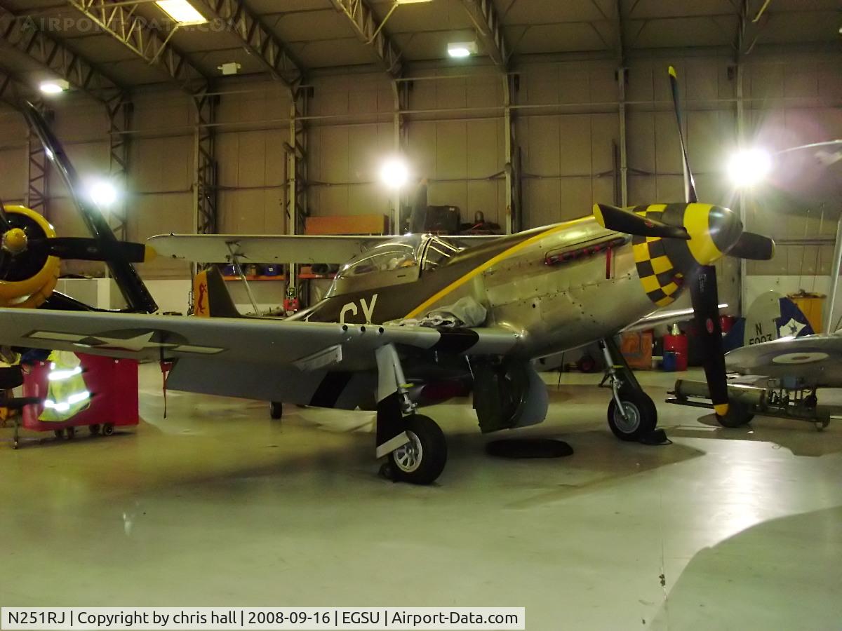 N251RJ, 1944 North American TF-51D Mustang C/N 124-44703, at the IWM Duxford