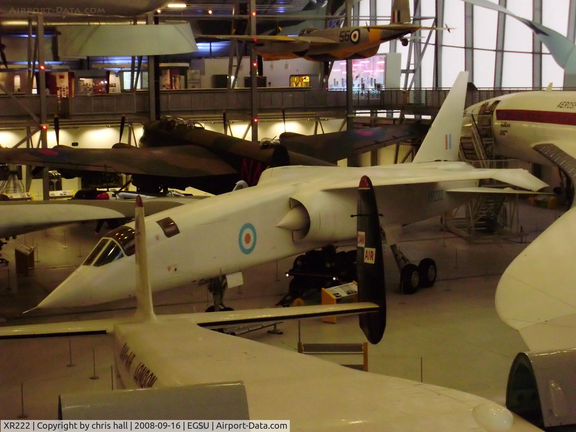 XR222, 1964 BAC TSR-2 C/N XO-4, displayed inside the AirSpace hangar, Duxford