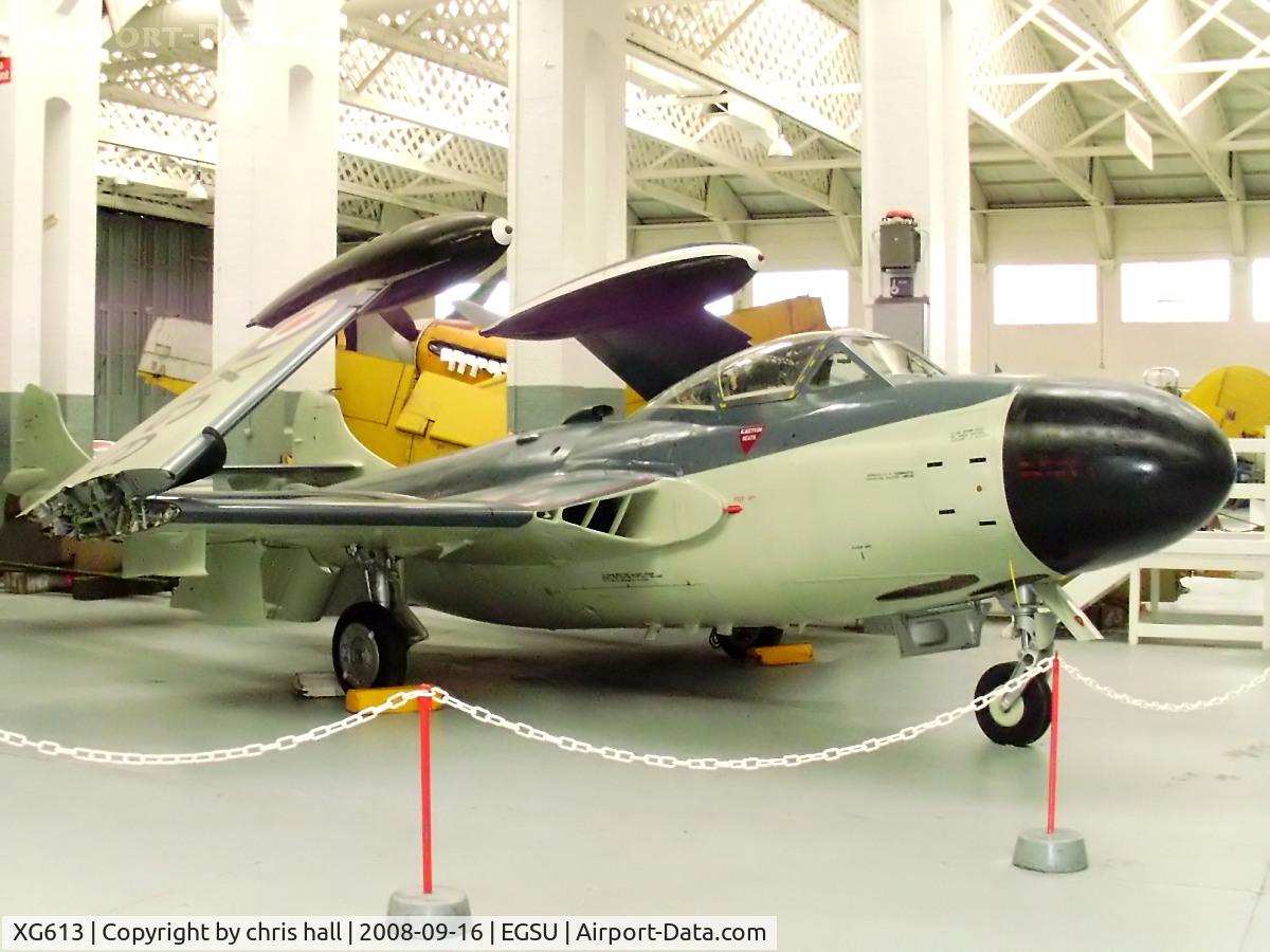 XG613, De Havilland DH-112 Sea Venom FAW.21 C/N 12904, at the IWM Duxford
