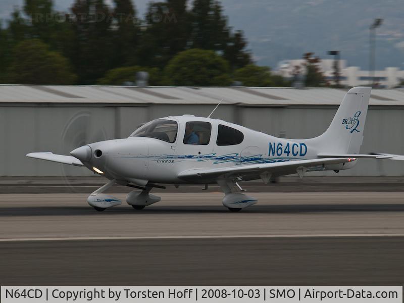 N64CD, 2005 Cirrus SR20 G2 C/N 1589, N64CD departing on RWY 21