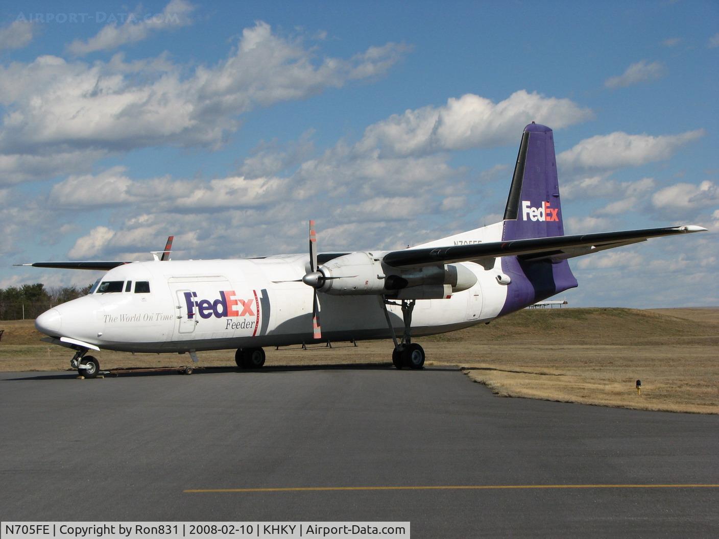 N705FE, 1968 Fokker F-27-500 Friendship C/N 10367, FedEx F-27 donated to Hickory Aviation Museum