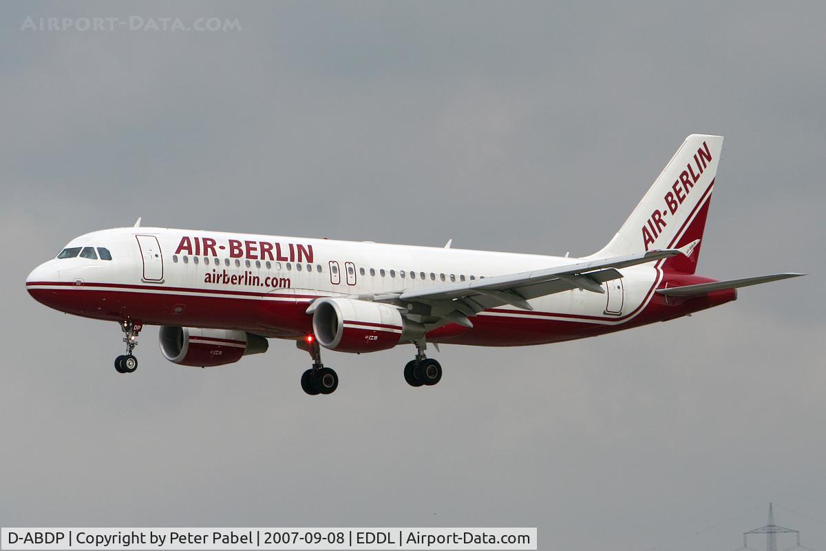 D-ABDP, 2007 Airbus A320-214 C/N 3093, DUS Trip